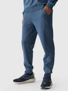 SPODNIE DRESOWE JOGGERY MĘSKIE 4FWMM00TTROM0942 DENIM