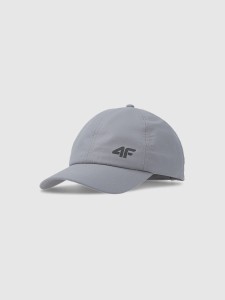 CZAPKA Z DASZKIEM STRAPBACK DZIECIĘCA 4FJWSS25ACABU386 SZARY