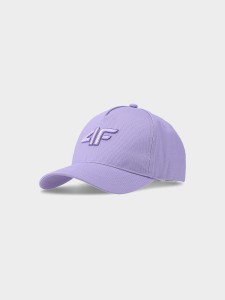 CZAPKA Z DASZKIEM DZIECIĘCA 4FJWSS25ACABU388 FIOLET