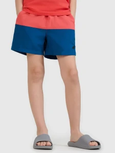 SPODENKI PLAŻOWE BOARDSHORTY CHŁOPIĘCE 4FJWSS25UBDSM116 KORAL
