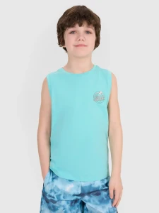 TANK TOP REGULAR CHŁOPIĘCY 4FJWSS25TSLEM162 MIĘTA