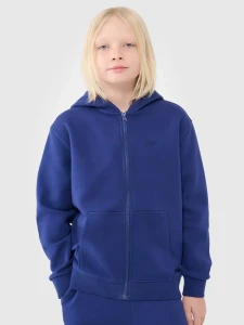 BLUZA DRESOWA ROZPINANA CHŁOPIĘCA 4FJWSS25TSWSM1851 KOBALT