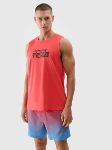 TANK TOP REGULAR MĘSKI 4FWSS25TSLEM123 KORAL