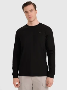 MĘSKI LONGSLEEVE REGULAR 4FWMM00TLONM432 GŁĘBOKA CZERŃ