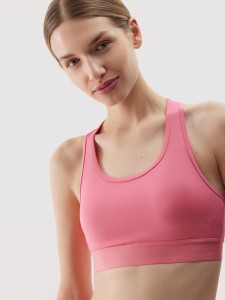 STANIK SPORTOWY NISKIE WSPARCIE 4FWSS24USBAF097 KORAL