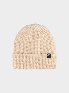 CZAPKA ZIMOWA BEANIE 4FWAW25ACAPU558 BEŻ
