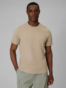 MĘSKI T-SHIRT 4FWSS26TTSHM3322 BEŻ