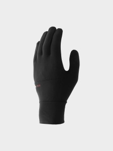 RĘKAWICZKI DZIANINOWE TOUCH SCREEN UNISEX 4FAW23AGLOU045 DEEP BLACK
