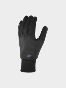 RĘKAWICZKI SOFTSHELL TOUCH SCREEN UNISEKS 4FAW23AGLOU054 DEEP BLACK