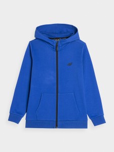 BLUZA DRESOWA ROZPINANA Z KAPTUREM 4FJAW23TSWSM627 COBALT
