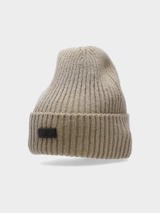 CZAPKA ZIMOWA MĘSKA 4FAW23ACAPM317 LIGHT BROWN