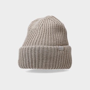 CZAPKA ZIMOWA MĘSKA 4FAW23ACAPM310 LIGHT BROWN