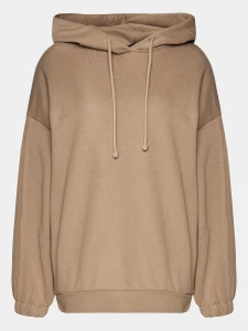 DAMSKA BLUZA Z KAPTUREM OVERSIZE OTHAW23TSWSF0726 BEIGE