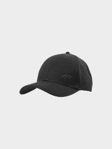 CZAPKA Z DASZKIEM STRAPBACK UNISEKS 4FWSS24ACABU271 GŁĘBOKA CZERŃ