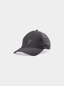 CZAPKA Z DASZKIEM STRAPBACK UNISEKS 4FWSS24ACABU268 CIEMNY SZARY