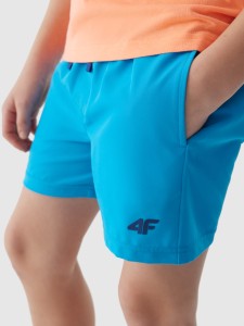 SPODENKI PLAŻOWE BOARDSHORTY CHŁOPIĘCE 4FJWSS24UBDSM066 NIEBIESKI