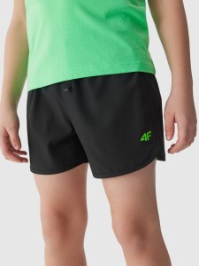 SPODENKI PLAŻOWE BOARDSHORTY CHŁOPIĘCE 4FJWSS24UBDSM068 GŁĘBOKA CZERŃ
